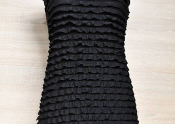Używany, Czarna sukienka w falbanki Yumi na sprzedaż  Poznań