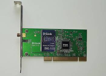 Używany, Karta sieciowa radiowa wifi D-Link DWL-510 2,4 GHz PCI na sprzedaż  Brzesko