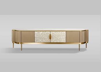 Komoda RTV złota Champion Glamour Premium 200x40x52 na sprzedaż  Golkowice