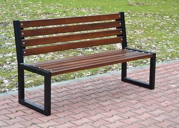 Ławka metalowa miejska ogrodowa drewniana parkowa śruby W191 na sprzedaż  Siedlisko