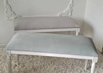 Stylowa pufa, ławeczka Medalion, Prowansja, Shabby Chic na sprzedaż  Szczecin