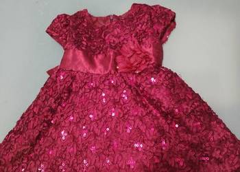 Czerwona sukienka cekinowa na sprzedaż  Luboszewy
