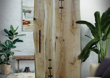 Drzwi przesuwne drewniane jesionowe ONE BOARD na sprzedaż  Chmielnik