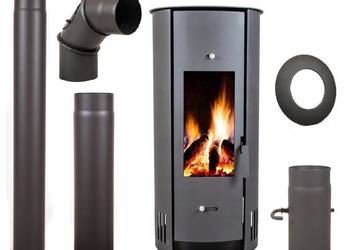 PIEC PIECYK KOMINEK ECO STALOWY KOZA ARIEL 6KW + AKCESORIA na sprzedaż  Skawina