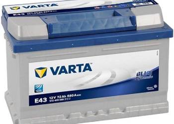 Akumulator Varta Blue Dynamic E43 72Ah/680A DARMOWA WYMIANA na sprzedaż  Stalowa Wola