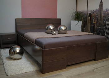 Bukowe łóżko 160x200 lity buk Producent drewniane na sprzedaż  Warszawa
