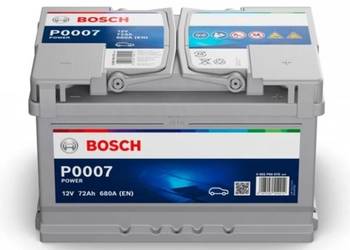 Akumulator Bosch 72Ah 680A EN P0007 Darmowa dostawa, używany na sprzedaż  Rzeszów