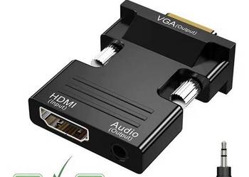 NOWY konwerter HDMI VGA AUDIO + kabel na sprzedaż  Zamość