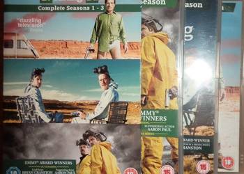 Breaking Bad complete seasons 1, 2 i 3 po angielsku, 11 DVD, używany na sprzedaż  Rzeszów