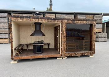 Używany, Modern Sauna Ogrodowa + Grill House Relax Room na sprzedaż  Puńsk