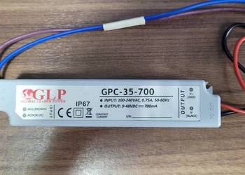 Zasilacz LED wodoodporny GLP GPC-35-700 34W 700mA. na sprzedaż  Sosnowiec