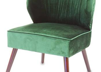 Używany, zielone stylowe krzesło do domu gabinetu na sprzedaż  Limanowa
