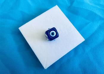nowa sześcienna zawieszka charms beads masywne oko proroka srebro 925 na sprzedaż  Gdynia