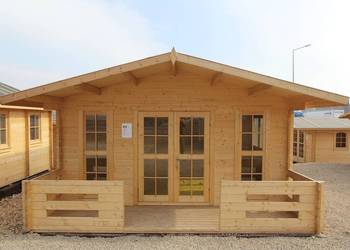 Drewniany domek letniskowy Ania 20 + 7 m2 na sprzedaż  Mrągowo