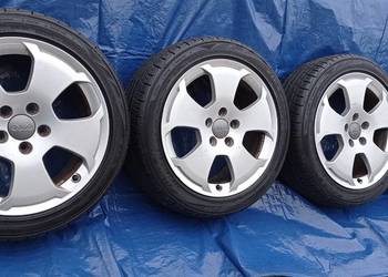 Felgi Koła Aluminiowe AUDI 225/45/R17 FALKEN 7.5mm 5x112 VW SKODA SEAT, używany na sprzedaż  Legnica
