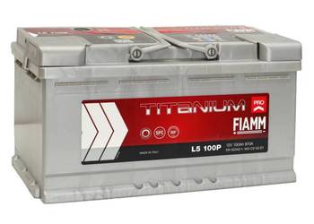 Akumulator FIAMM TITANIUM PRO 12V 100Ah 870A Prawy Plus, używany na sprzedaż  Mielec