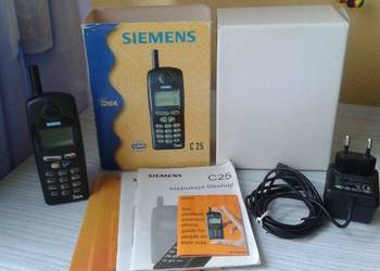 Telefon Siemens C25 oryginalny akcesoria KOMPLET, używany na sprzedaż  Oświęcim