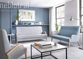 *Nowoczesność i minimalizm TORINO II sofa+2 fotele na sprzedaż  Warka