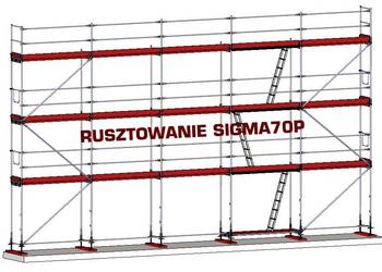 Używany, Rusztowania rusztowanie elewacyjne fasadowe ramowe 153 m2 na sprzedaż  Skarżysko-Kamienna