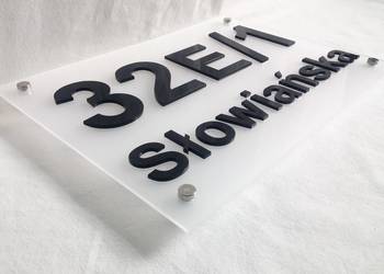 Używany, Numer na dom 3D, tabliczka adresowa 30x25cm - wysyłka na sprzedaż  Warszawa