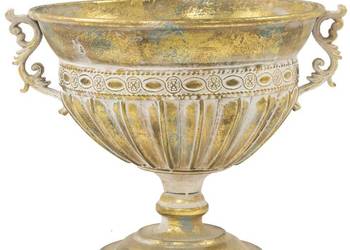 Dekoracyjny metalowy wazon patera w kształcie pucharu 38 cm na sprzedaż  Limanowa