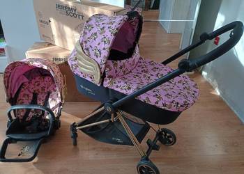 Cybex wózek mios 2.0 cherubs pink + śpiworek kupiony sklepie faktura, używany na sprzedaż  Lubsko