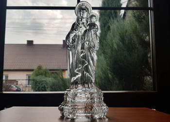 Używany, Świecznik / figurka Matka Boska, szkło Ząbkowice na sprzedaż  Dąbrowa Górnicza