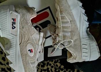 SKÓRZANE Półbuty Sneakersy FILA naGrubej podeszwie /platformie. SKÓRA! NOWE na sprzedaż  Leszno