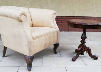 Fotel stylowy art deco eklektyczny do stolik kawowy, używany na sprzedaż  Garwolin