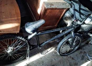 Rower BMX czarny rama + siodełko + łańcuch + kola, używany na sprzedaż  Łukaszowice