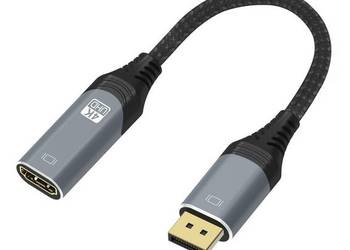 DP do HDMI Adapter Konwerter 4K 60Hz Displayport 1.2 M na HDMI 2.0 F na sprzedaż  Grzywna