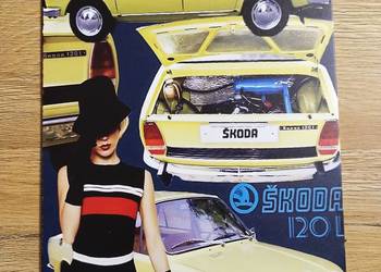 tabliczka , plakat metalowy Skoda 120 na sprzedaż  Toruń