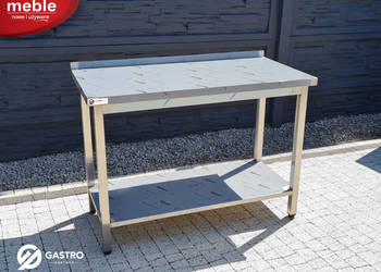 Stół roboczy gastronomiczny przyścienny z półką spawany 1600x600x850 mm na sprzedaż  Ostrów Wielkopolski