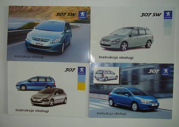 Instrukcje obsługi Peugeot 307 +SW  produkcja do czerw. 2005 na sprzedaż  Piecki