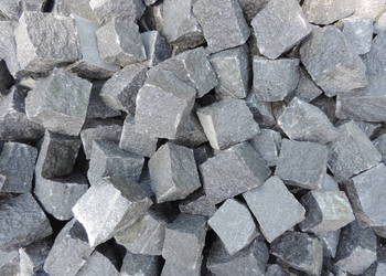 Czarna Kostka granitowa Szwed 7/9 kamień czarny granit, używany na sprzedaż  Chrzanów