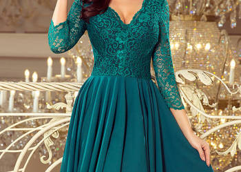 JOKA NICOLLE sukienka zielona koronka S M L XL XXL 46 48 na sprzedaż  Mykanów