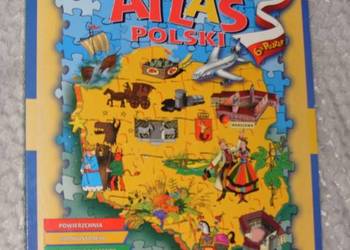 ____Ilustrowany ATLAS POLSKI z _Puzzlami___ na sprzedaż  Rawicz