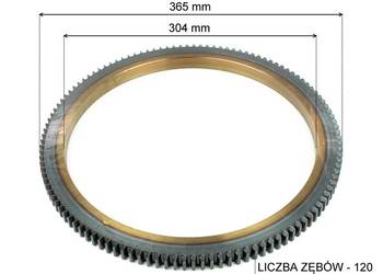 Używany, Wieniec KOŁA ZAMACHOWEGO ZETOR 7211, 7245, 7745, 7711 na sprzedaż  Czernikówko