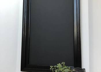 Tablica magnetyczno kredowa w ramie obrazowej czarna na sprzedaż  Brzuśnik
