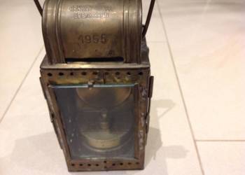 Stara Lampa Mosiężna Karbidowa Sygnowana na sprzedaż  Nowa Sól