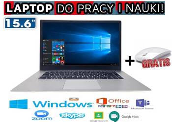 NOWY LAPTOP 15,6 cala 256SSD 8 GB RAM INTEL Office biuro, używany na sprzedaż  Poznań