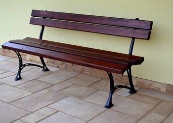 Ławka miejska parkowa ogrodowa żeliwna z oparciem 180cm W005 na sprzedaż  Kraków
