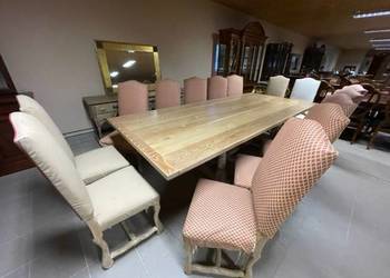 Mega Komplet Dębowy Stół 14 Krzeseł + Komoda Made in England na sprzedaż  Gorzów Wielkopolski