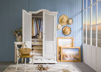 Stylowa drewniana szafa rustykalna na ubrania do sypialni na sprzedaż  Maków Podhalański
