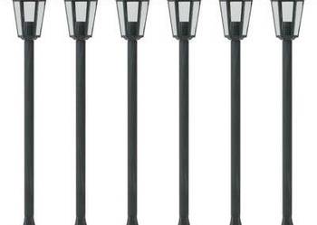 vidaXL Lampy ogrodowe, 110 cm, E27, aluminium, ciemnozielone, 6 szt. na sprzedaż  Warszawa
