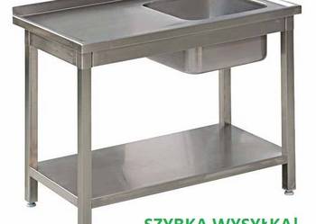 STÓŁ ze ZLEWEM Zlewozmywak Półka 125x60x85 Wysyłka na sprzedaż  Czeladź
