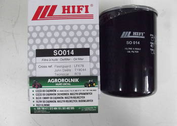 Używany, Filtr oleju Hifi SO 014 John Deere,Renault,Zetor na sprzedaż  Parczew