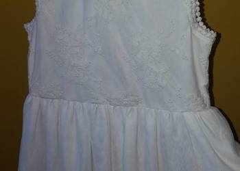 Biała sukienka z koronką rozmiar 128 na sprzedaż  Bydgoszcz