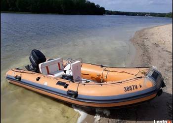 Używany, Ponton Motorówka RIB 50Km - Ślesin Slesin Gopło Pątnów Gosławice Konin na sprzedaż  Konin