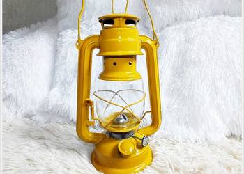 Lampa naftowa ŻÓŁTA Piękna i sprawna do użytku! na sprzedaż  Żary
